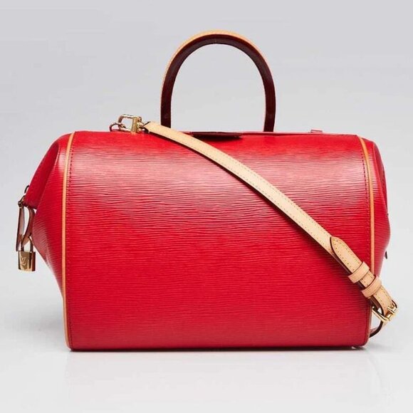 Louis Vuitton Coquelicot Epi Leather Doc PM Bag - Picture 1 of 12